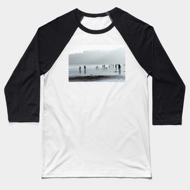 Light across the south Bay, Scarborough - Yorkshire, UK Baseball T-Shirt by richflintphoto